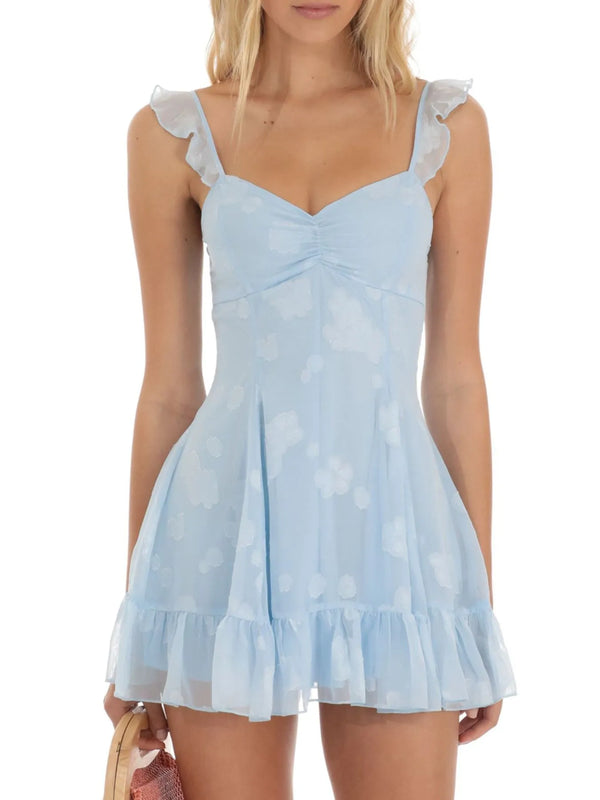 Floral Sweetheart Ruffled Cami Mini Dress - product image 6