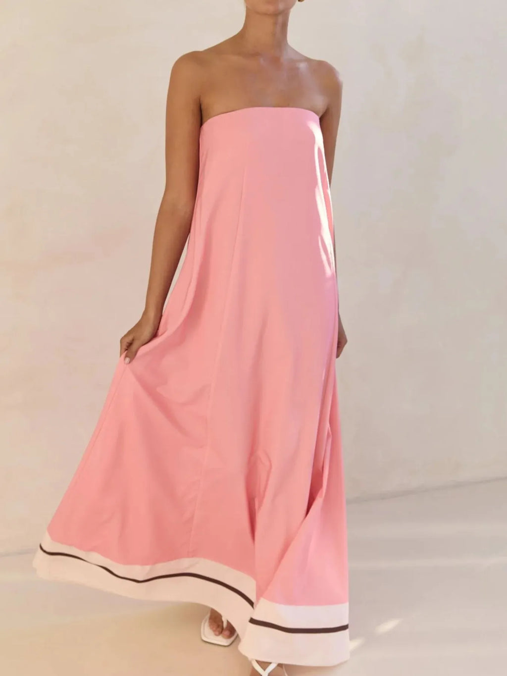 Smocked Printed Tube Maxi Dress - product image 26