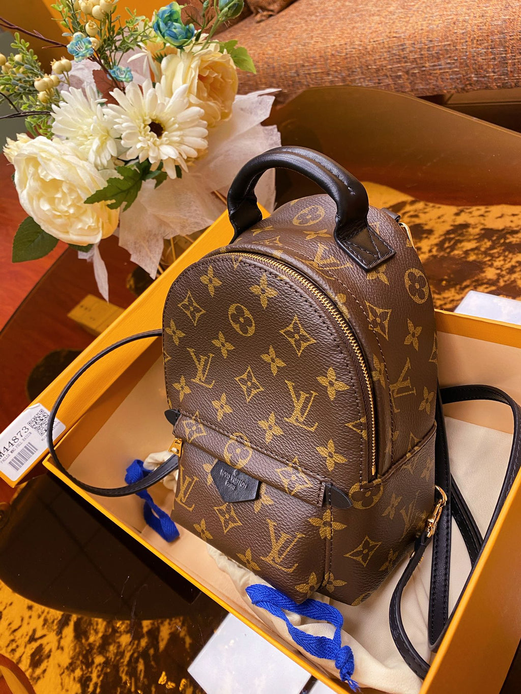 Mini Monogram Canvas Backpack – Compact Luxury-Style Shoulder Bag