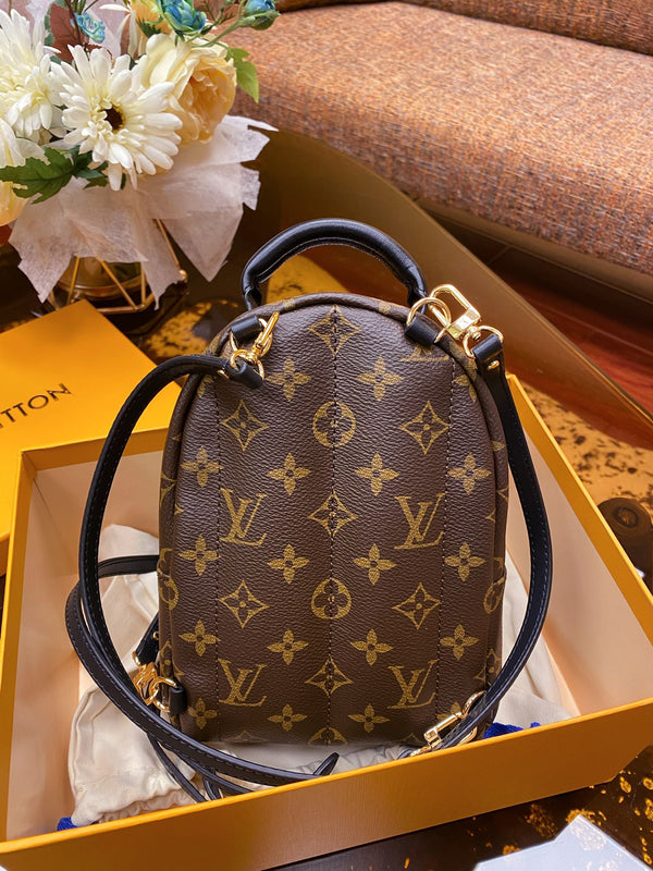 Mini Monogram Canvas Backpack – Compact Luxury-Style Shoulder Bag