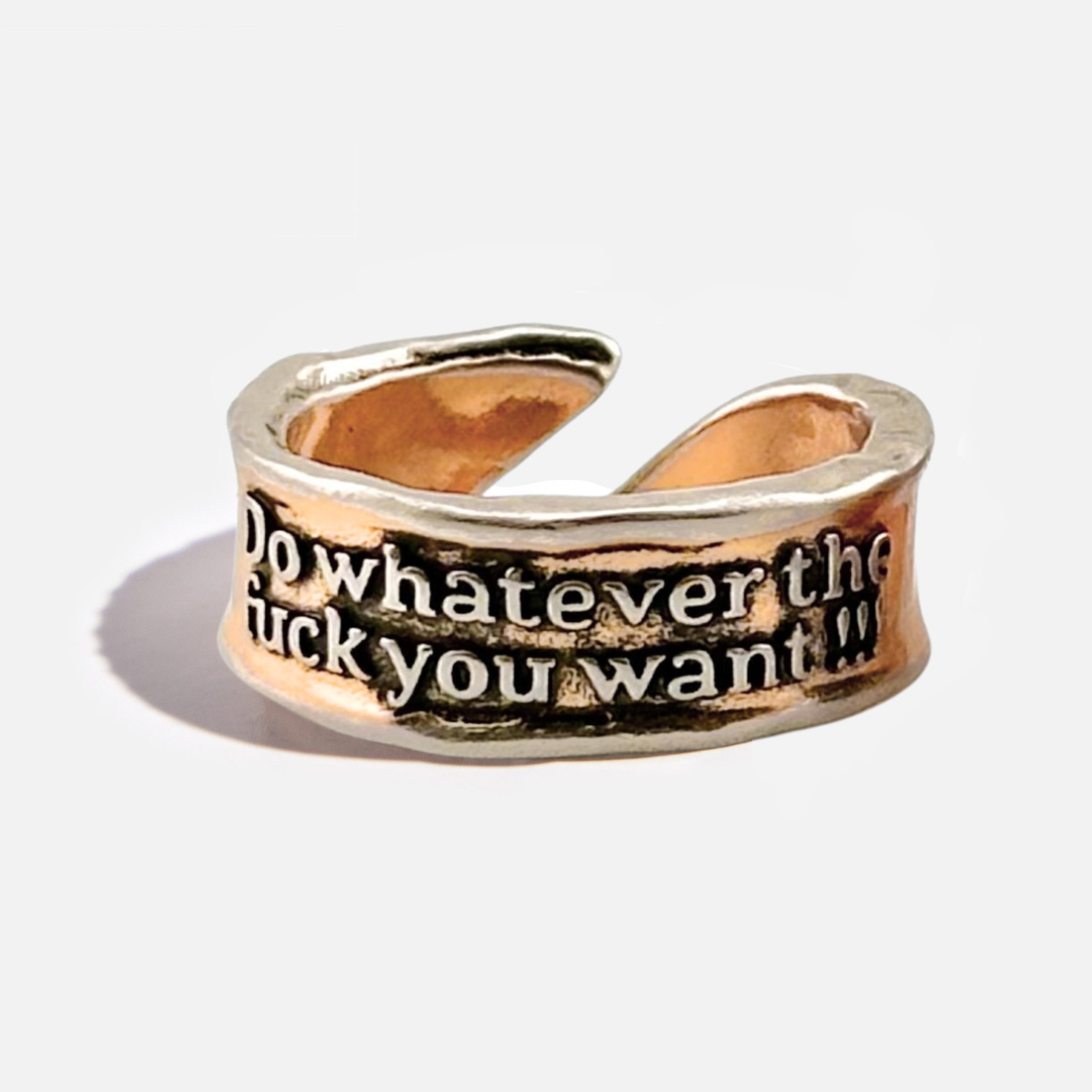 Do Whatever The F*ck You Want Remember Adjustable Ring Main image