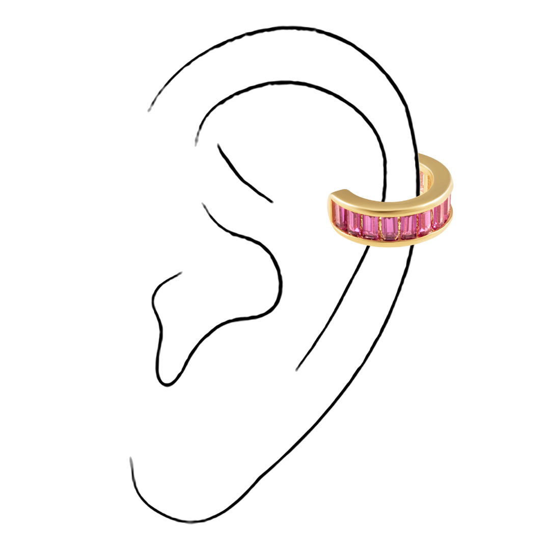 Peyton Cz Ear Cuff Red Main image