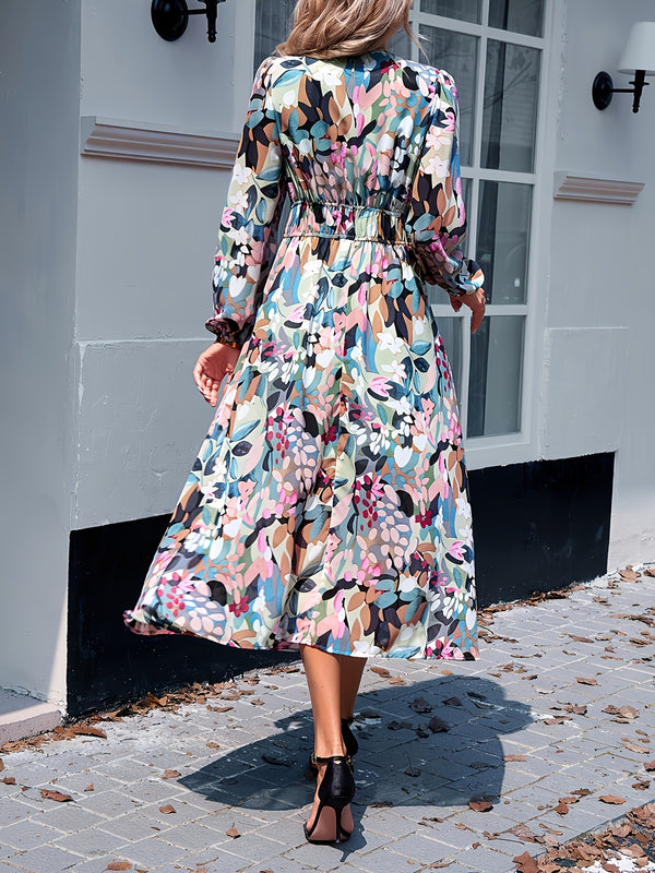 Floral Print Long Sleeve Midi Dress - product image 8