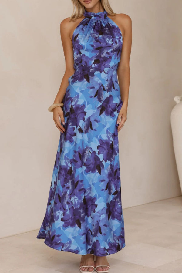 Floral Print Halter Neck Maxi Dress - product image 25