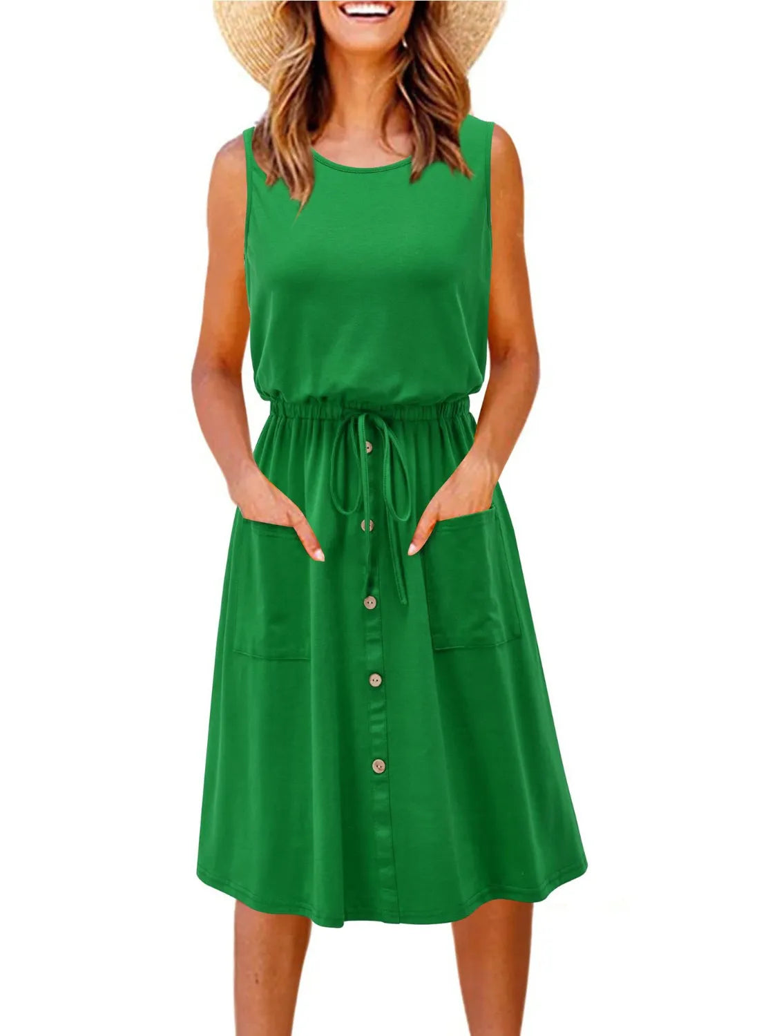 Round Neck Sleeveless Tank Dress - product image 19