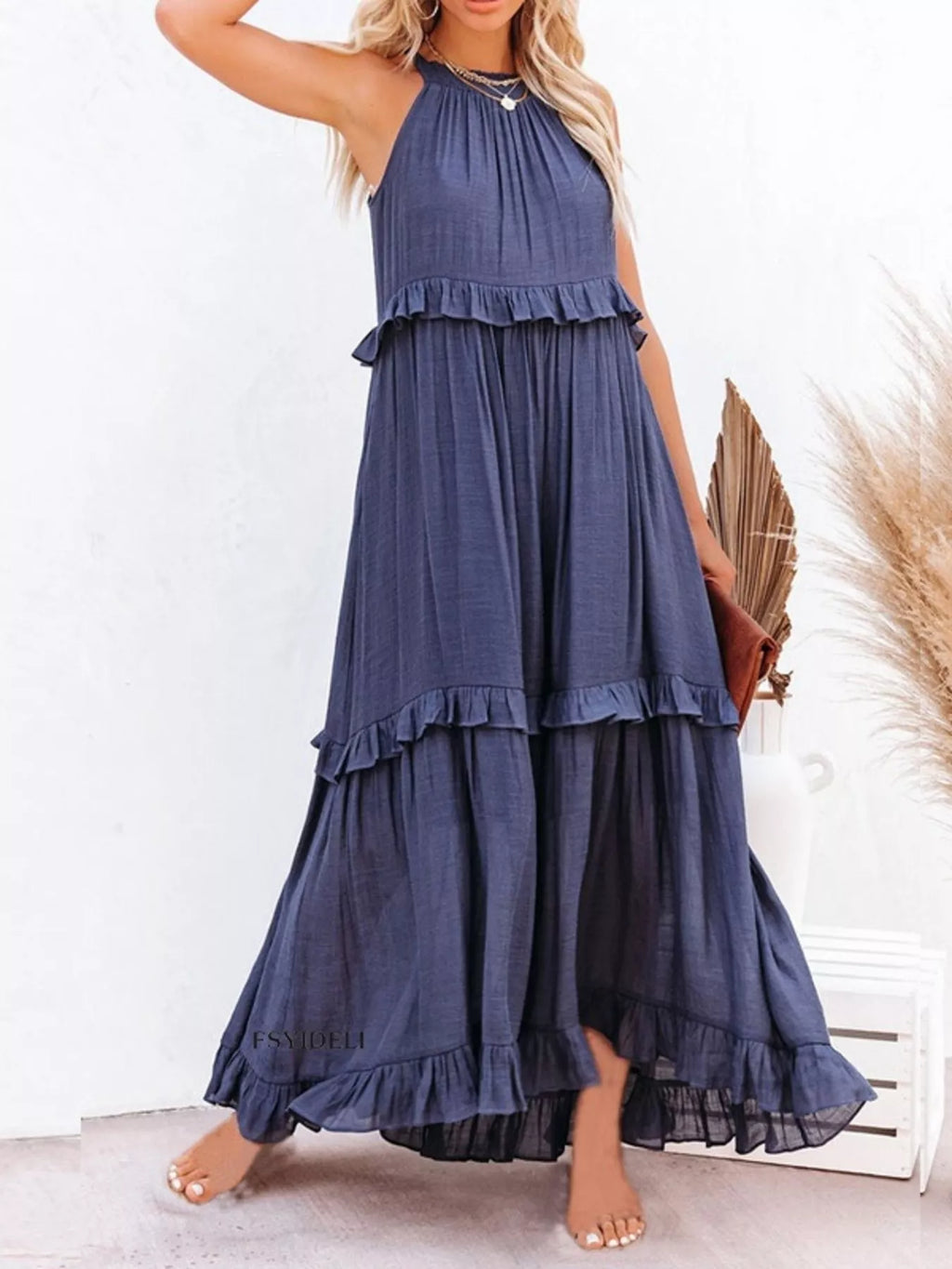 Ruffled Tiered Sleeveless Maxi Dress - product image 12