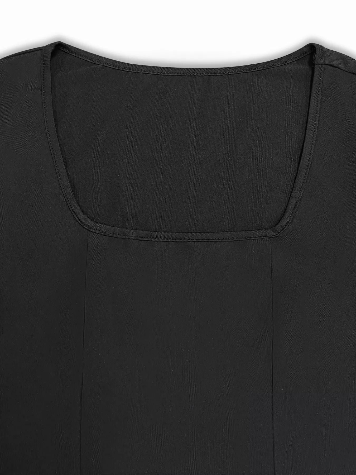 Square Neck Long Sleeve Slit Bodycon Maxi Dress - product image 7
