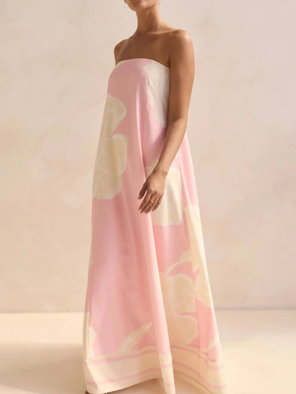 Smocked Printed Tube Maxi Dress - product image 22