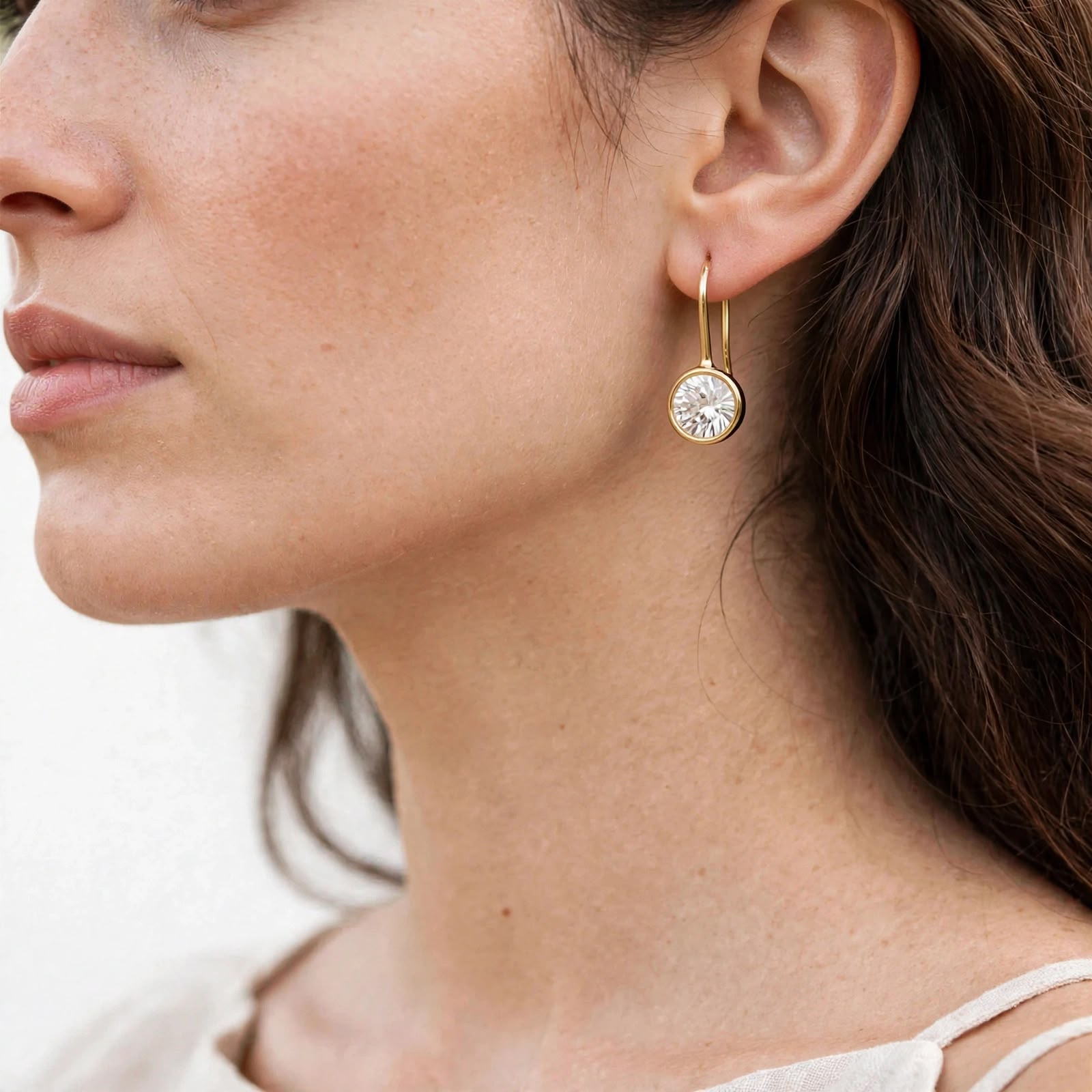 Lyla Bezel Earring Secondary image