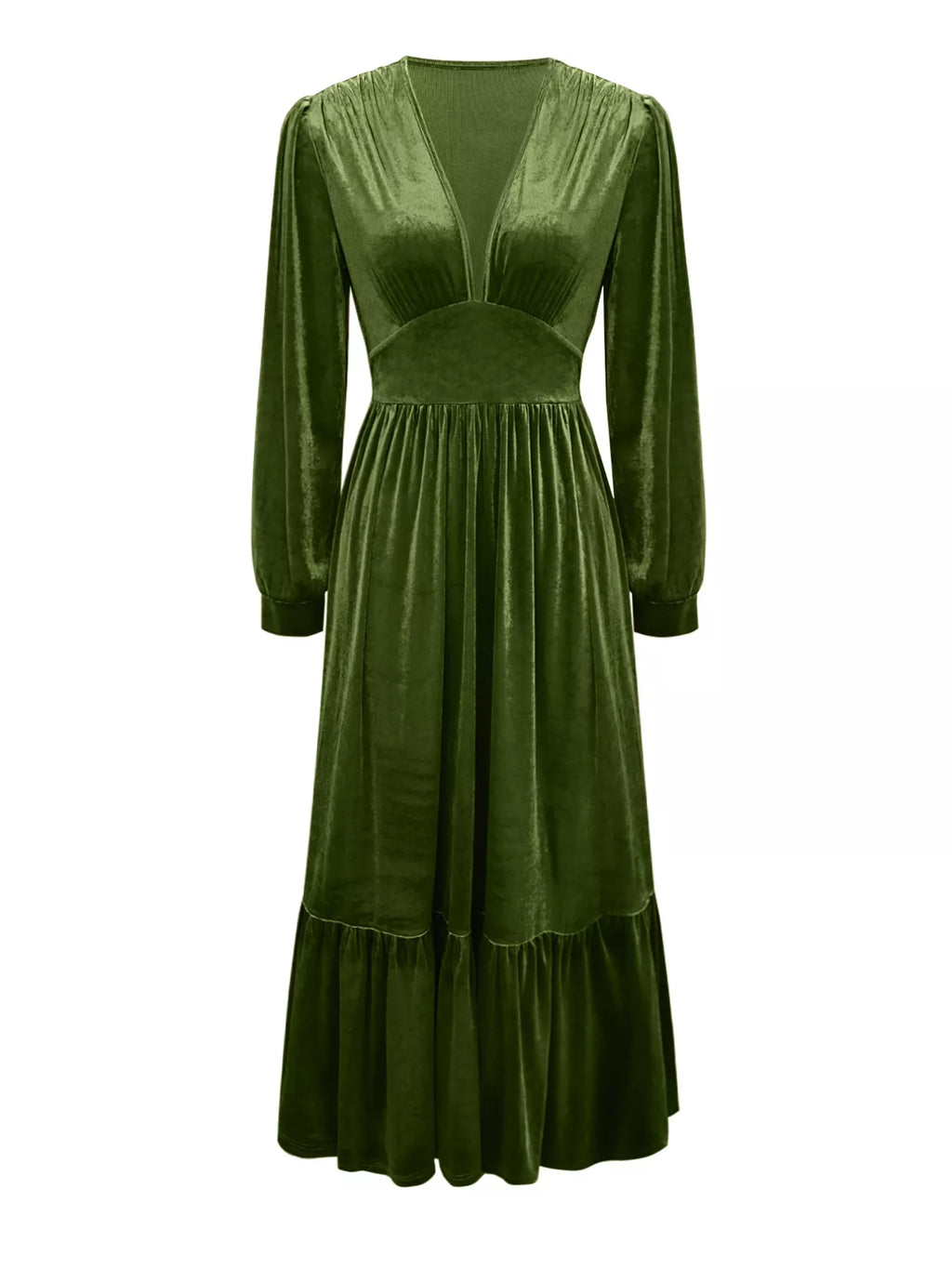 Ruffled Hem Long Sleeve Dress - product image 5