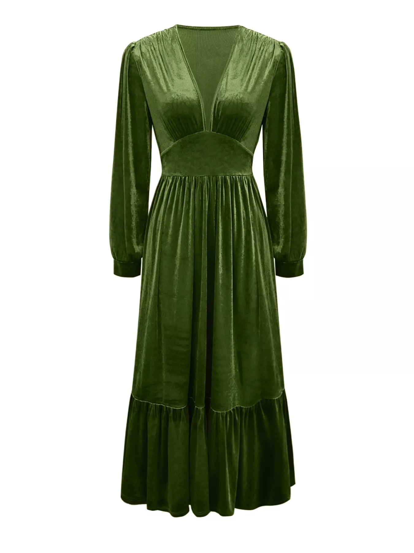 Ruffled Hem Long Sleeve Dress - product image 5