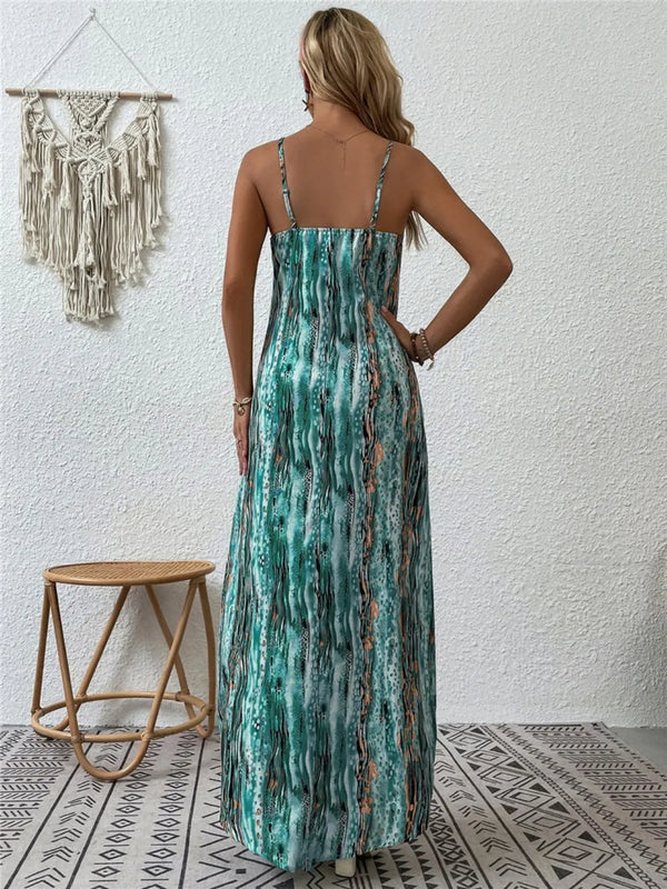 Printed Scoop Neck Maxi Cami Dress - product image 8
