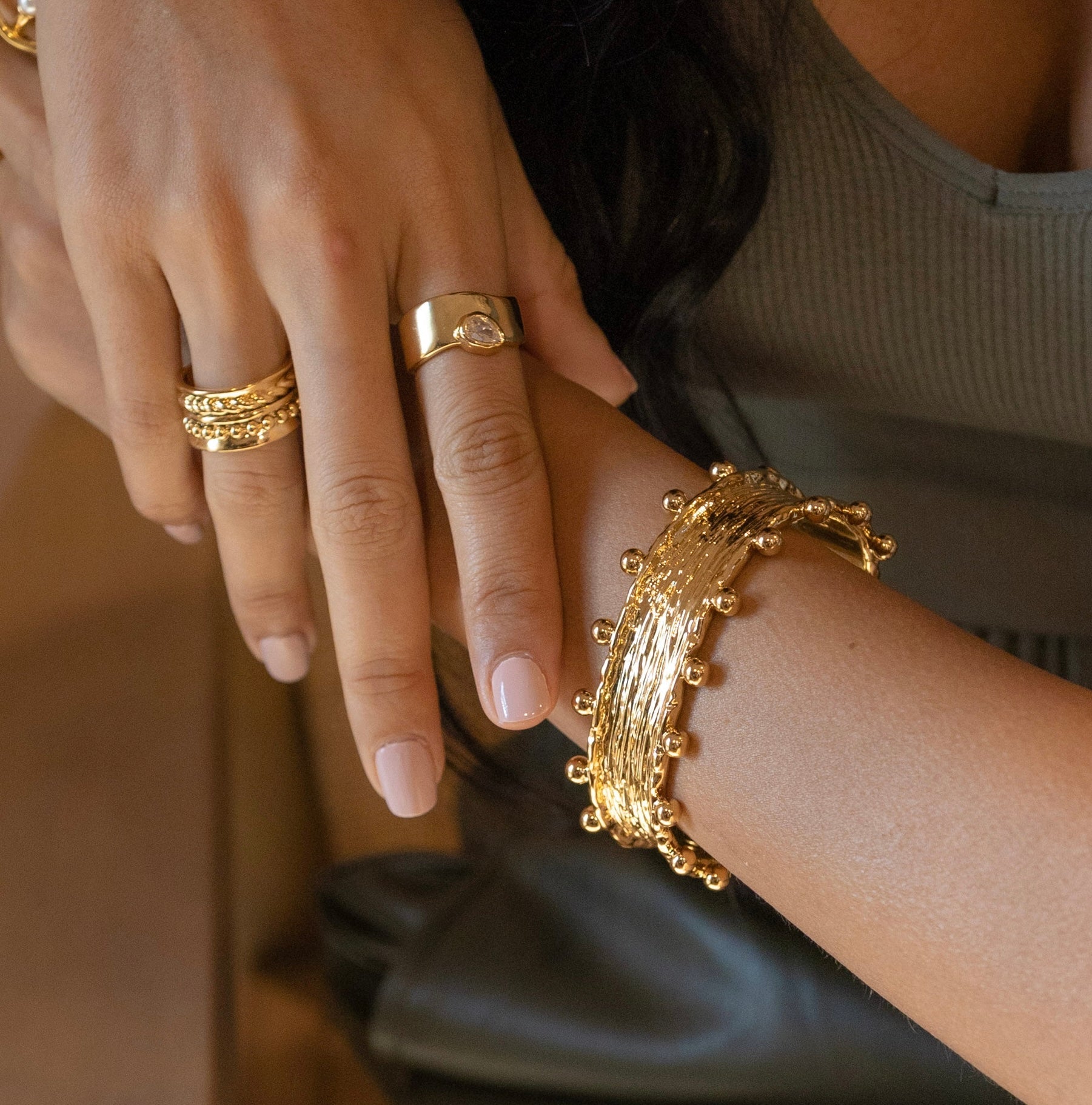 Raina Studded Cuff Secondary image