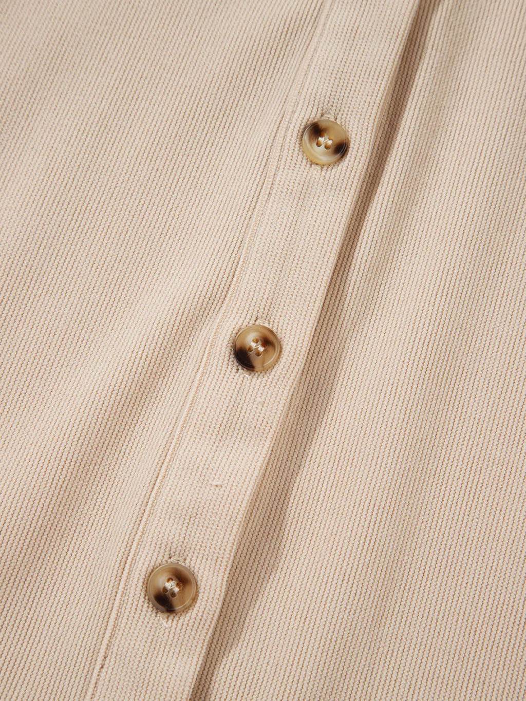 Corduroy Half Button Collared Long Sleeve Mini Dress - product image 7