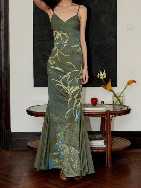 Printed Spaghetti Strap Maxi Dress - product image 2
