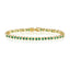 Bezel Tennis Bracelet- Emerald