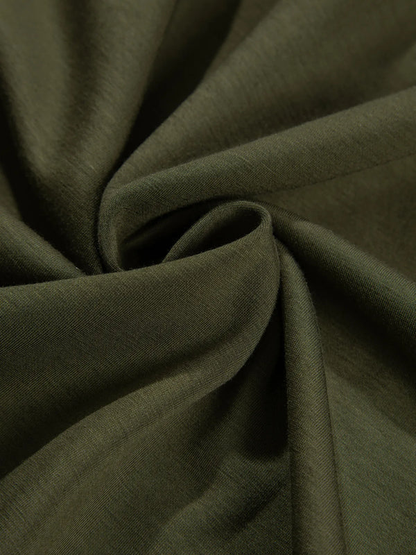 Solid Color Ruched Detail Long Sleeve Midi Dress - product image 11