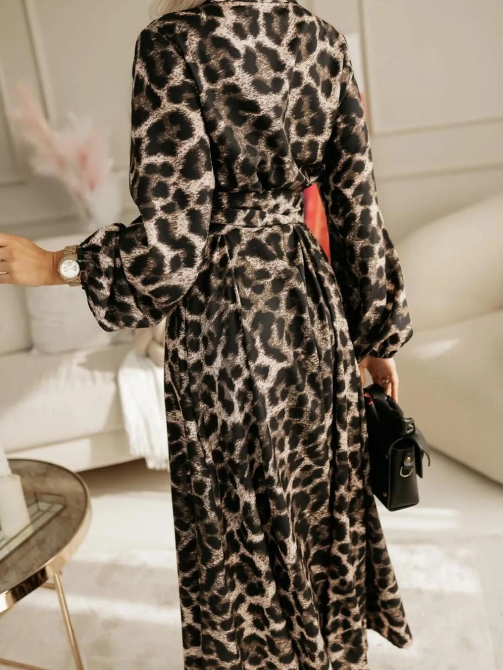 Printed Button Front Maxi Shirt Dress - product image 17