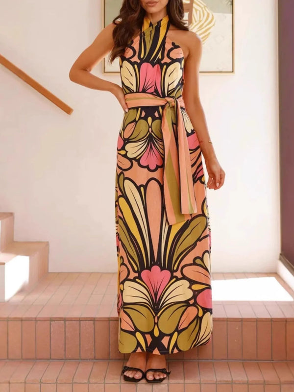 Printed Halter Neck Maxi Cami Dress - product image 9