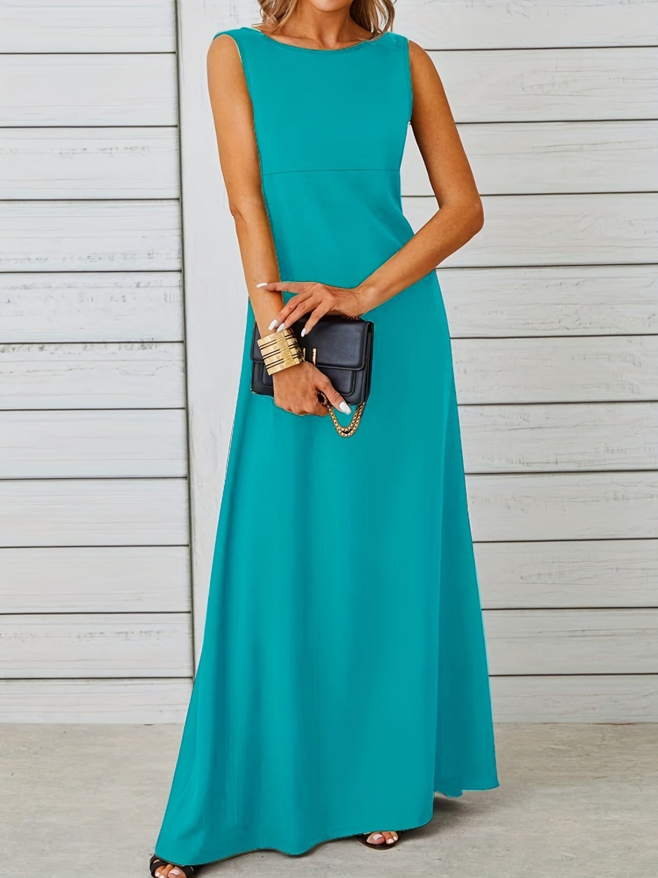 Sleeveless Flowy Maxi Dress view 9 - Shopiebay