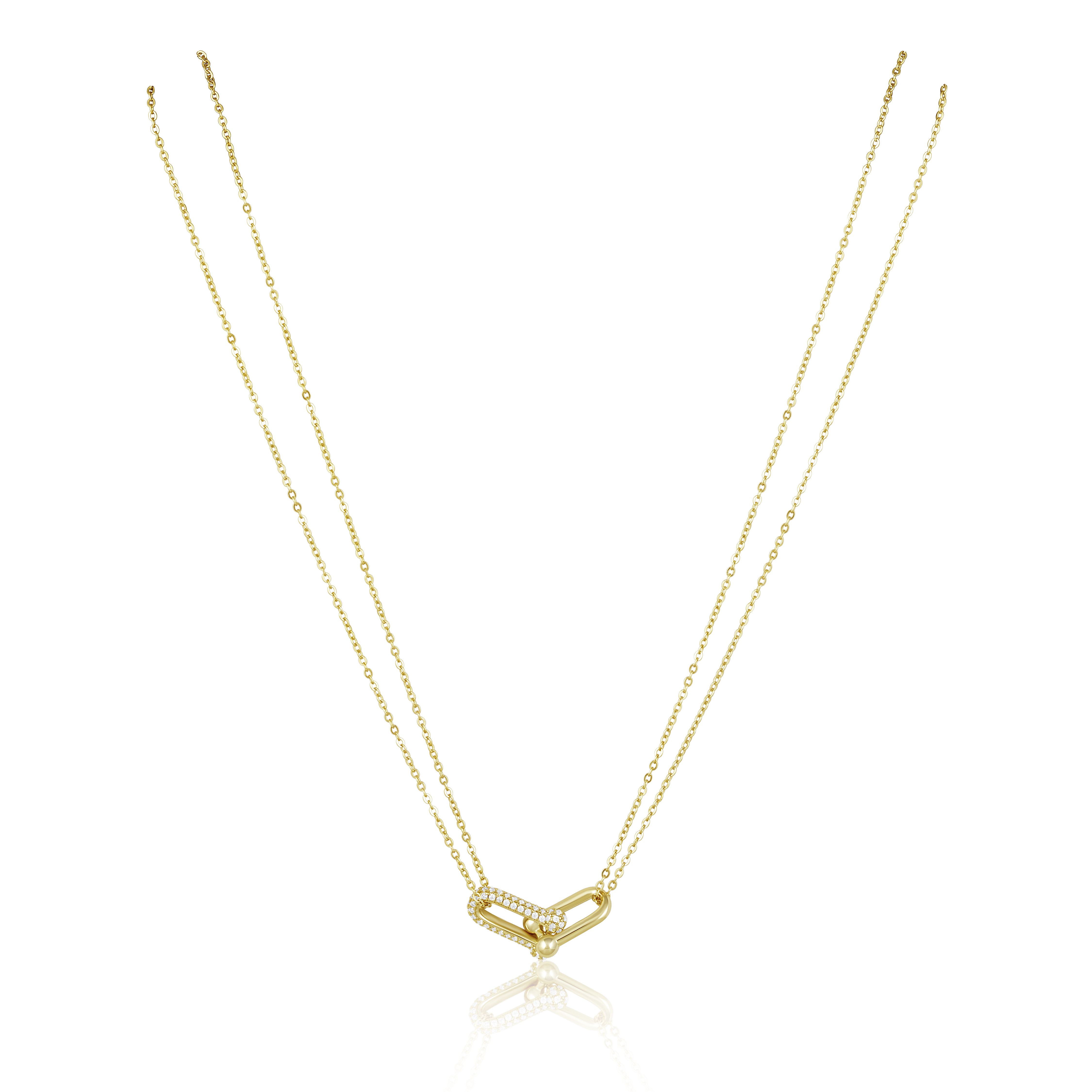 U Link Pave Necklace Main image