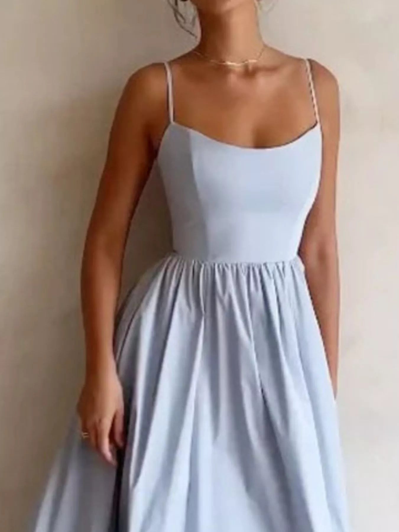 Adjustable Strap Scoop Neck Midi Dress - product image 8