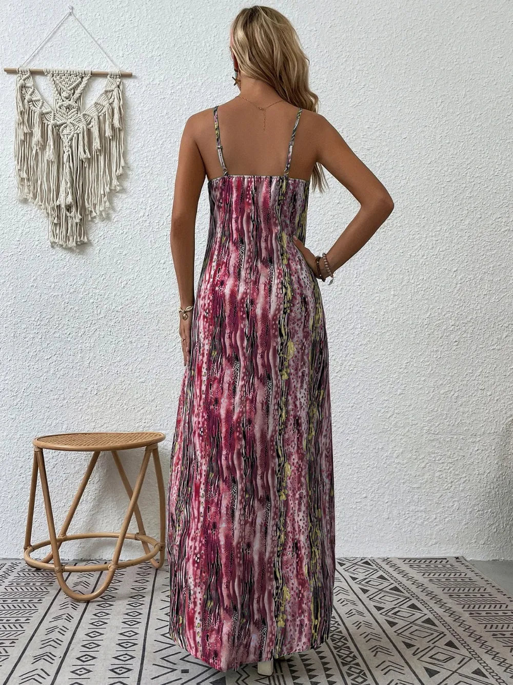 Printed Scoop Neck Maxi Cami Dress - product image 5
