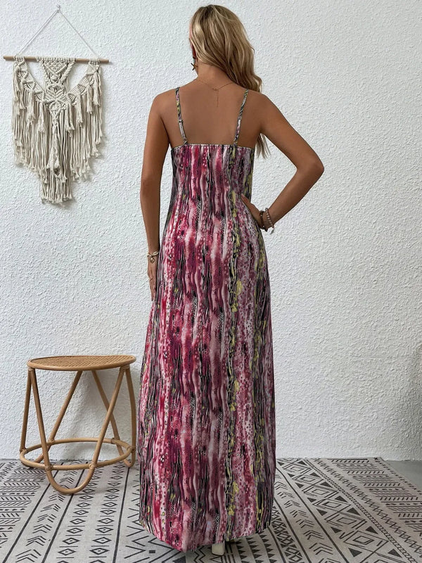 Printed Scoop Neck Maxi Cami Dress - product image 5