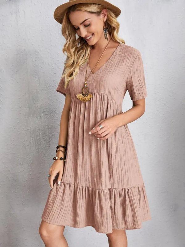 V-Neck Short Sleeve Dress - product image 18