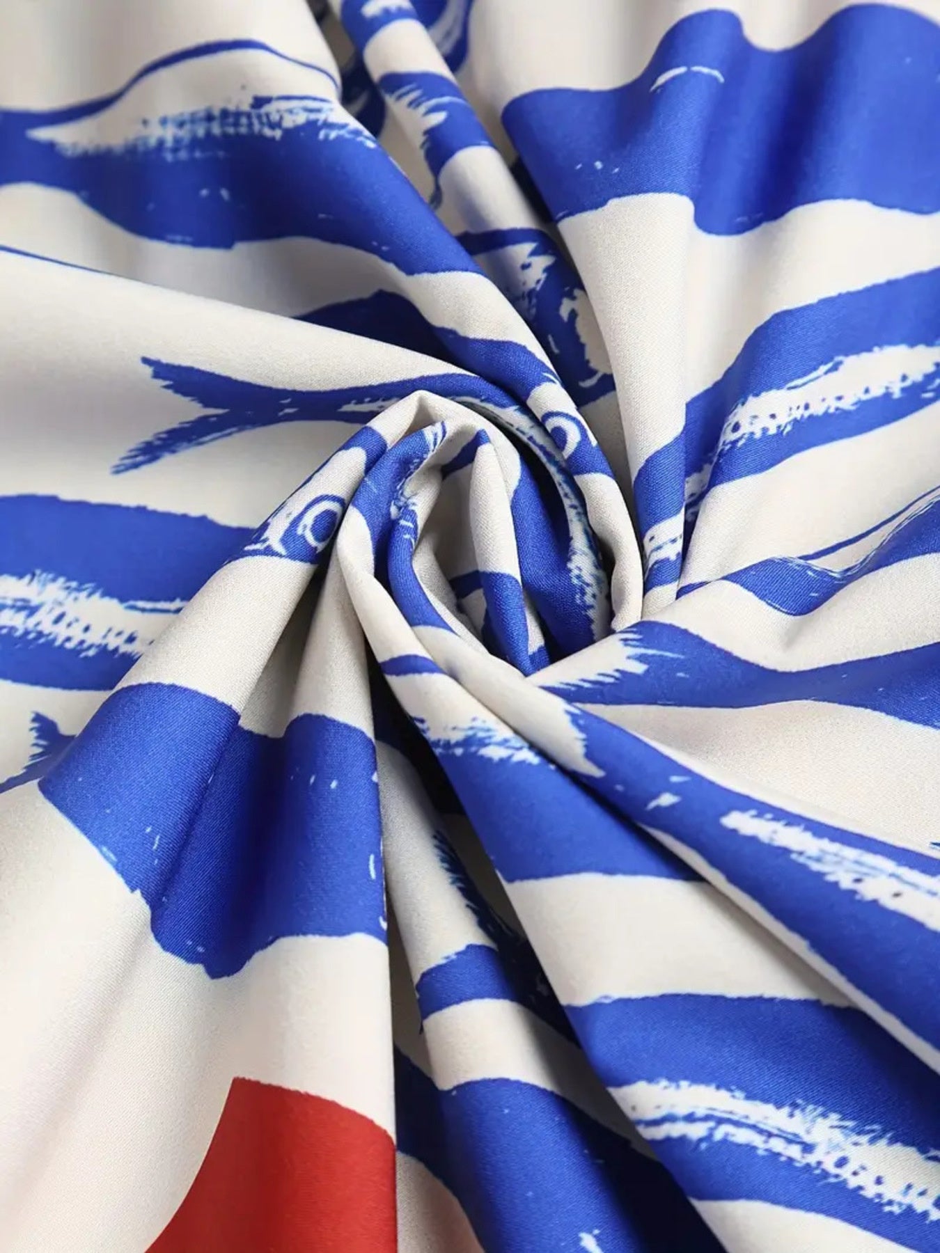 Sardine Print Spaghetti Strap Midi Dress - product image 6