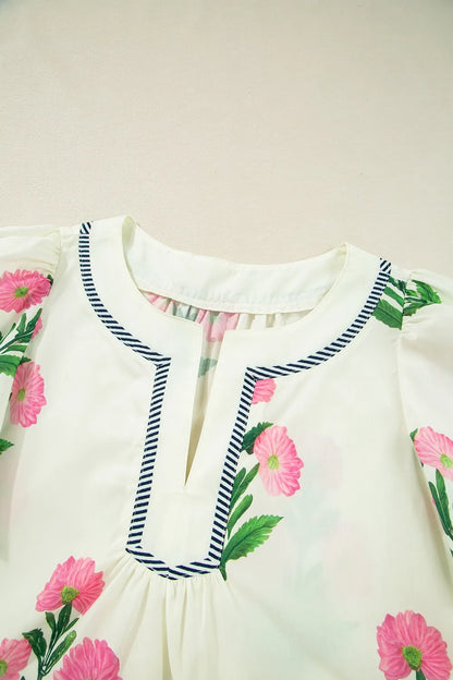 Floral Print Flutter Sleeve Summer Mini Dress view 8 - Shopiebay