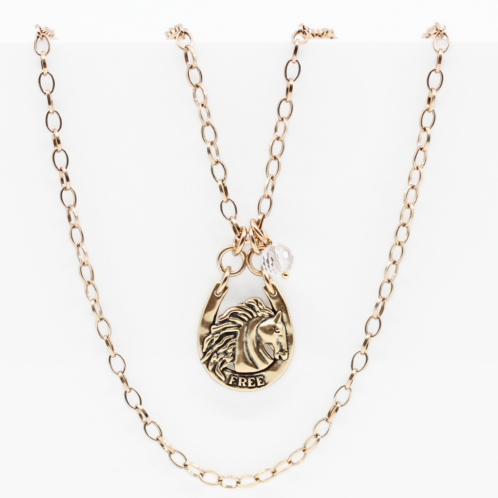 Wild & Free Horse Original Lite Necklace