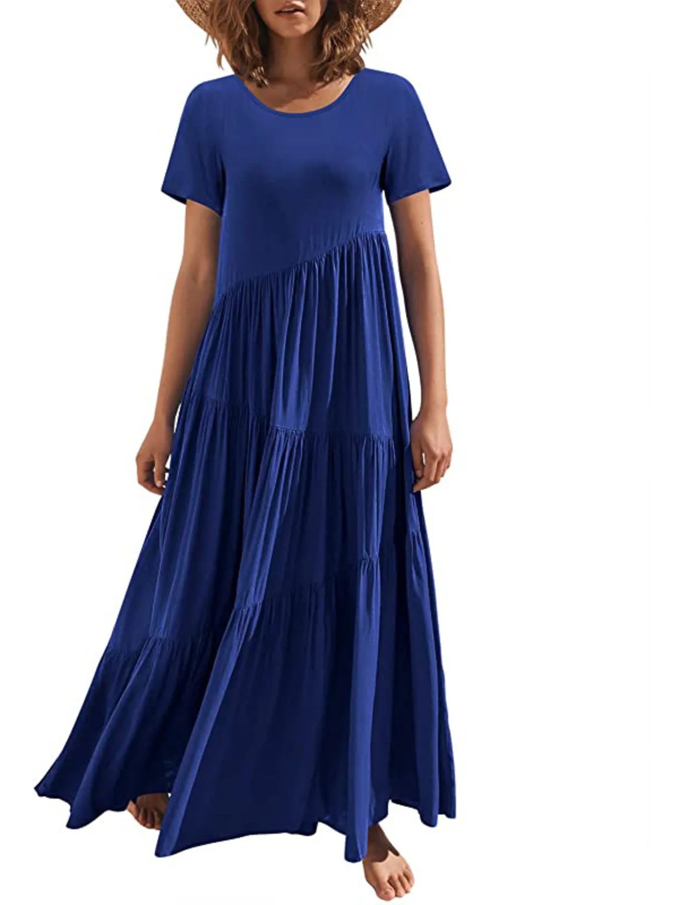 Round Neck Tiered Ruffle Maxi Dress - product image 20