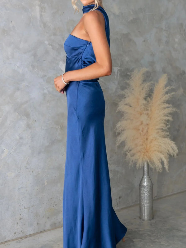 Satin Halter Maxi Dress - product image 4