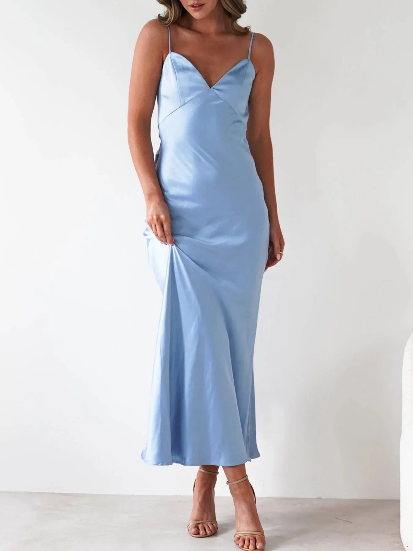 Satin Backless Cami Dress - product image 4