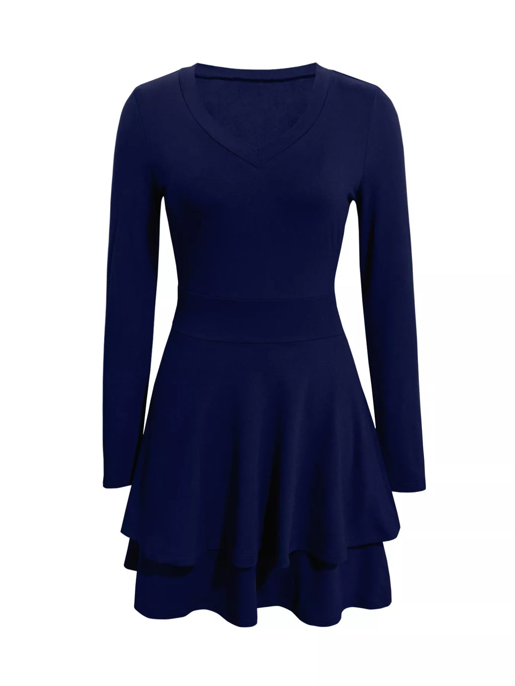 V-Neck Layered Ruffle Mini Dress - product image 18