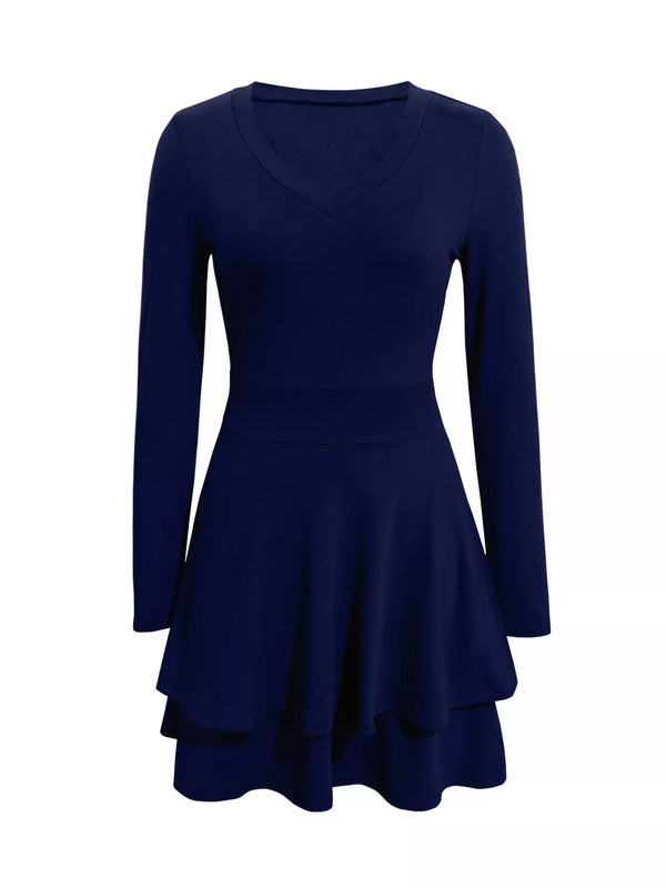 V-Neck Layered Ruffle Mini Dress - product image 18