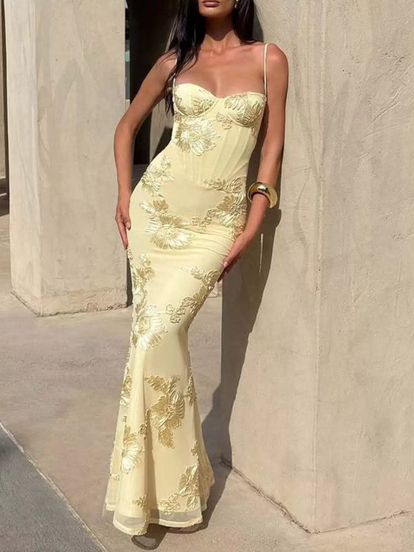 Sweetheart Neck Spaghetti Strap Maxi Dress - product image 7