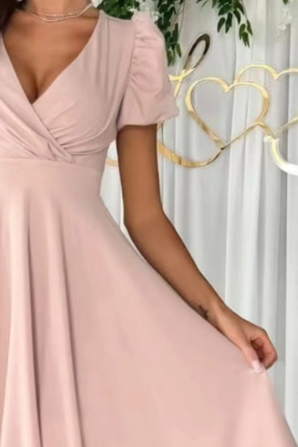 Surplice Puff Sleeve Midi Dress - product image 12