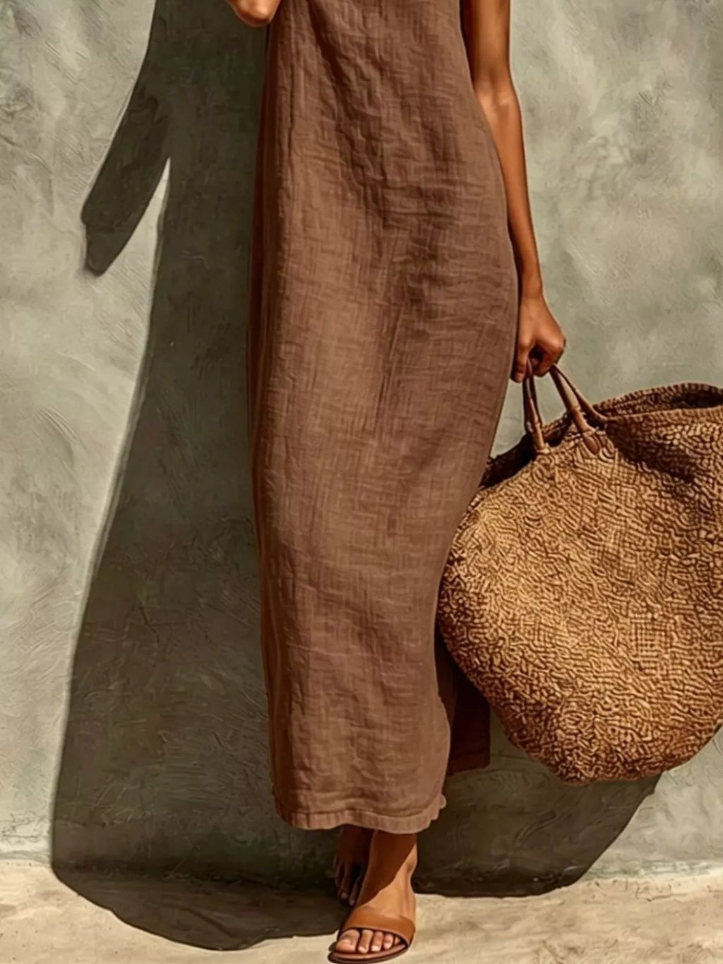 Sleeveless Linen Casual Maxi Dress - product image 9