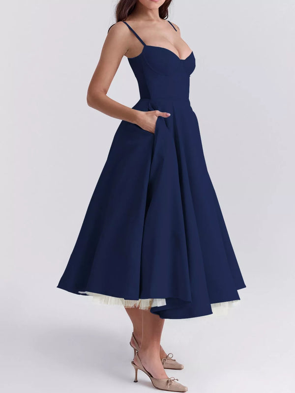 Sweetheart Neck A-Line Midi Dress - product image 31
