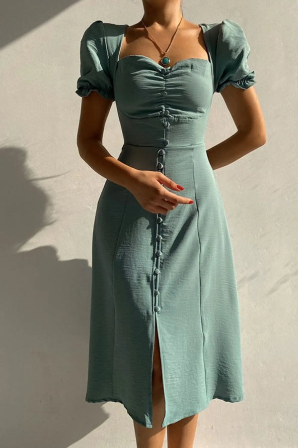 Sweetheart Neck Short Sleeve Dress - product image 13