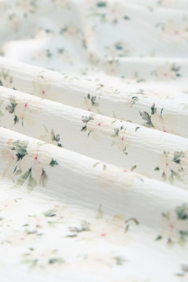 Floral Smocked Short Puff Sleeve Maxi Dress - product image 9