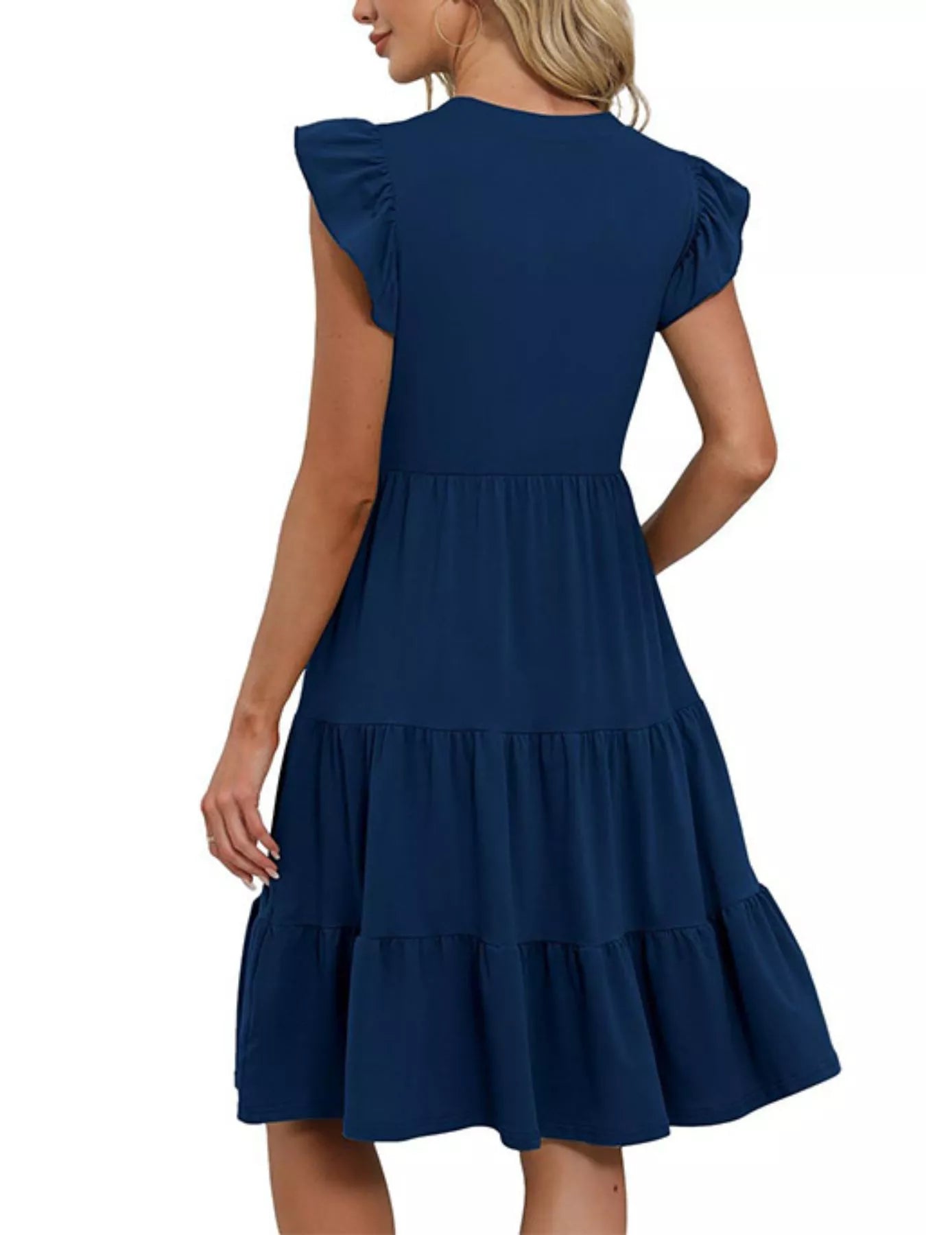 Ruffle Sleeve Tiered Midi Dress - product image 16