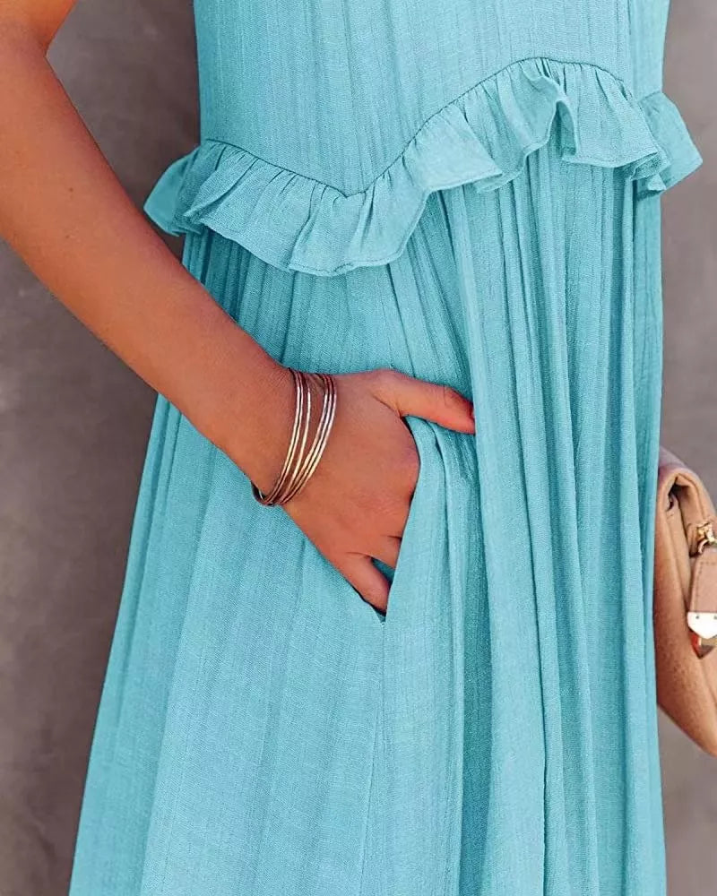 Ruffled Tiered Sleeveless Maxi Dress - product image 8