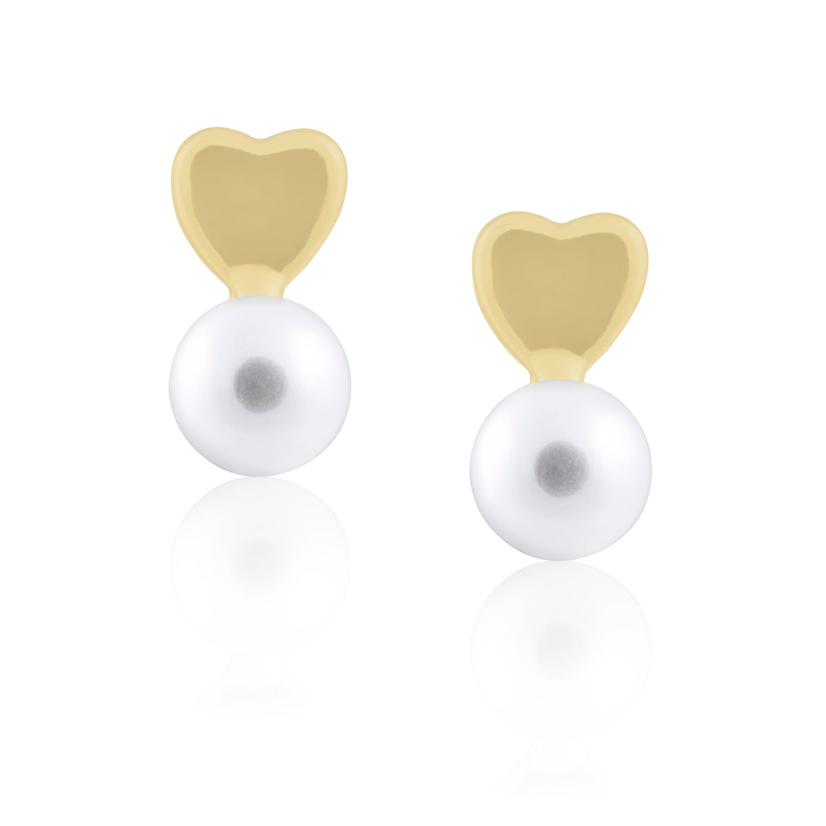 Pearly Heart Studs Main image