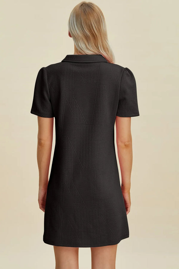 Double Take Texture Short Sleeve Dress - product image 27