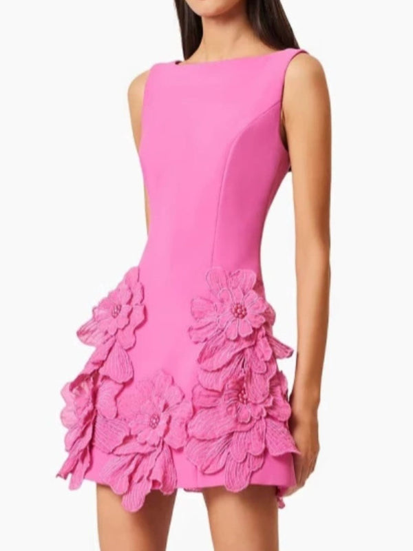 Flower Round Neck Sleeveless Dress - product image 6