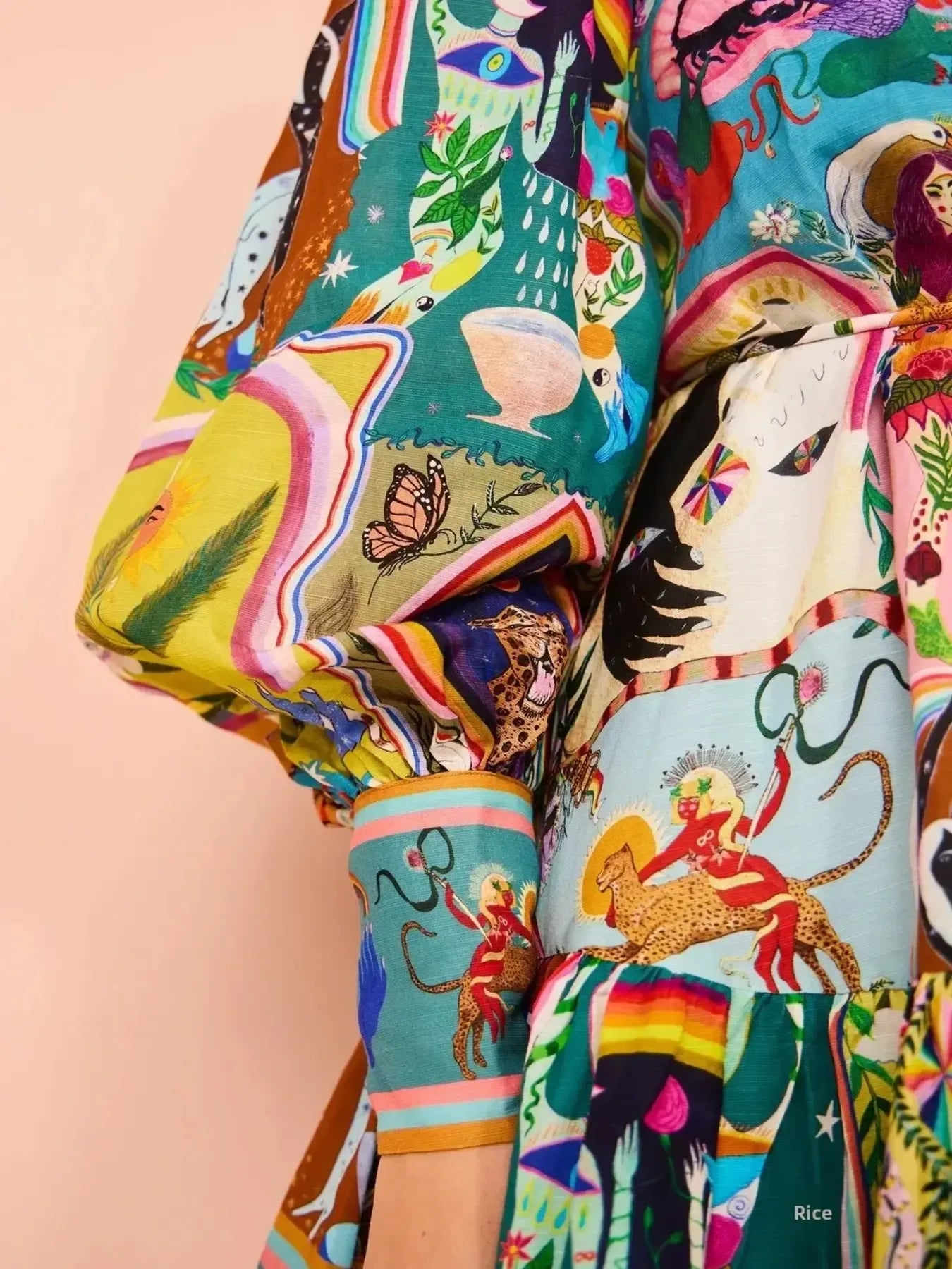 Printed Long Sleeve Mini Dress with Belt - product image 7