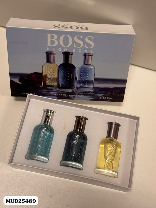 BOSS Hugo Boss Men's Fragrance Gift Set – 3 x 30ml Miniature Collection
